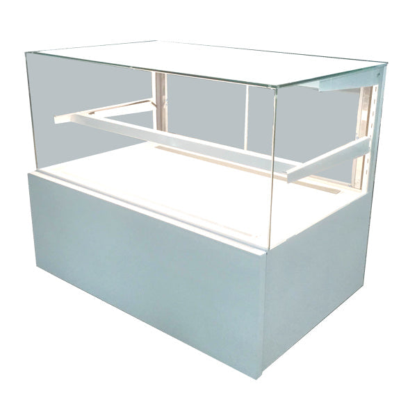 36" LOW PROFILE STRAIGHT GLASS REFRIGERATED PASTRY CASE - 1 Shelf